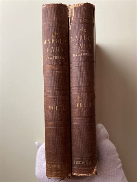 The Marble Faun: Or the Romance of Monte Beni, 2 Volumes (First Edition ...