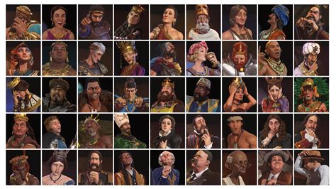 [NFP] - Civ 6 Leaders Chronology - updated August 2020 | CivFanatics Forums