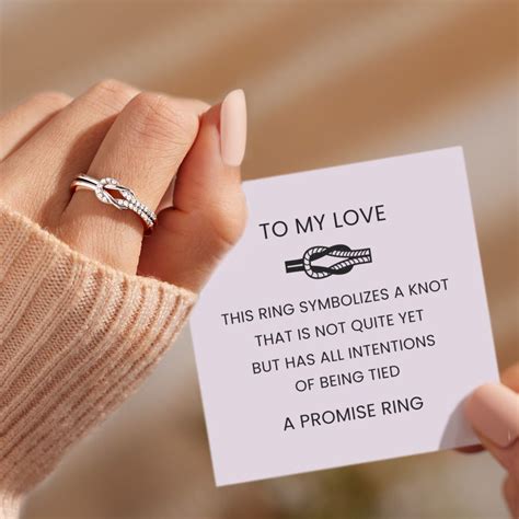 Infinity Love Knot Promise Ring | Promise ring quotes, Knot ring ...