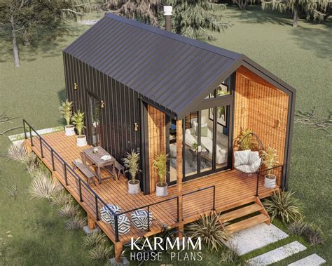 Modern Cabin House Plans, 12x20 Log Cabin Floor Plan, Small Tiny House ...