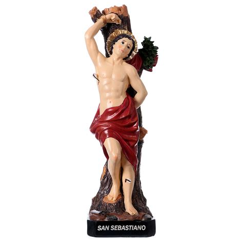 St. Sebastian statue in resin 30 cm | online sales on HOLYART.co.uk