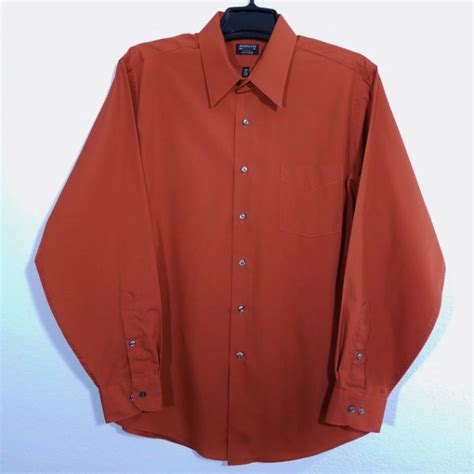 Mens Dress Shirt Burnt Orange at Norman Nelson blog