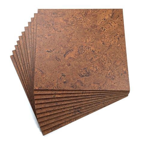 Oceano Brown Cork Floor Tiles | Modern Dark Cork Flooring
