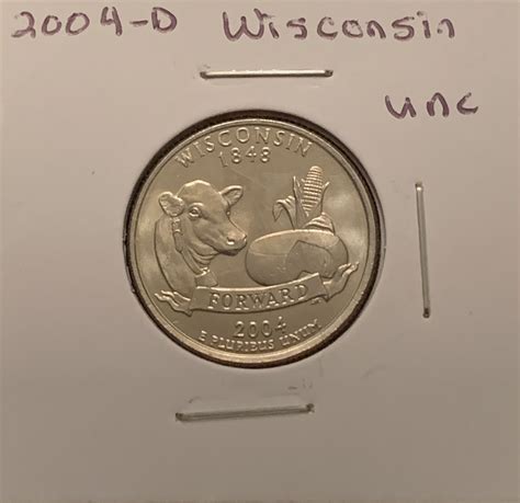 2004 D WISCONSIN STATE QUARTER UNC COND BIN .50 - For Sale, Buy Now ...