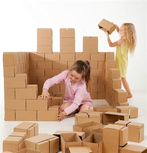 Amazon.com: GIGI BLOKS Jumbo Cardboard Building Blocks for Kids - 60 ...
