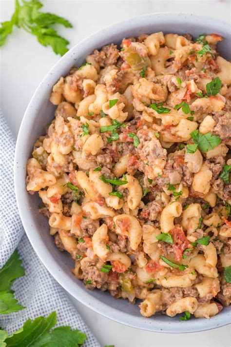 Slow Cooker Homemade Hamburger Helper