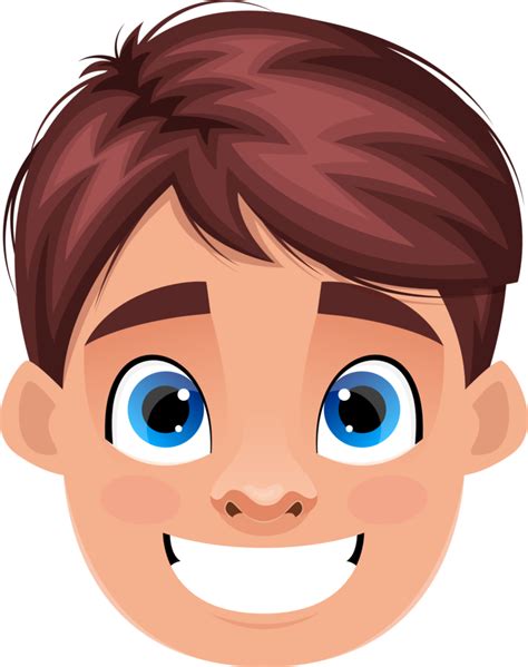 Happy Kids Face Clipart Cartoon
