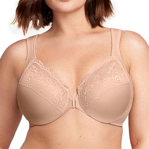 Glamorise Full Figure Plus Size Wonderwire Front-Closure Bra Underwire ...