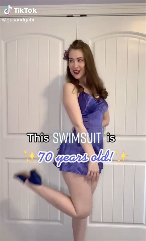 I wore my grandma's sexy, retro swimsuit — it's modest, but I love it