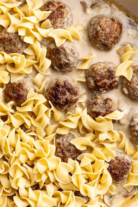 Beef Stroganoff Meatballs - The Bold Appetite