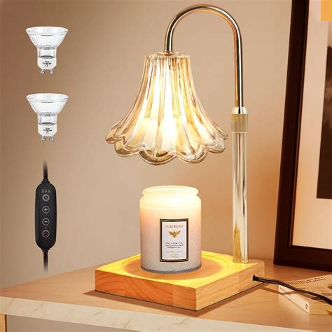 Candle Warmer Lamp, Electric Candle Warmer Lamp with Timer & Dimmer ...