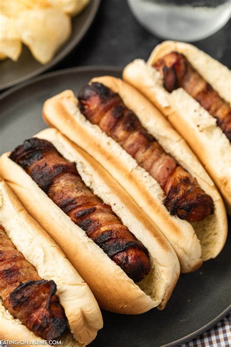 Bacon Wrapped Hot Dogs - Ready in 15 minutes or less