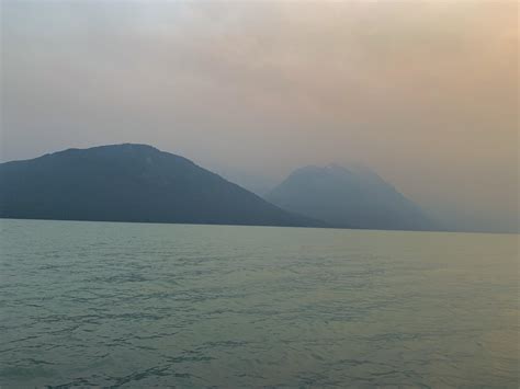 Kenai Lake, Trail River Campground, Alaska. [OC] [4032x3024] The smoke ...