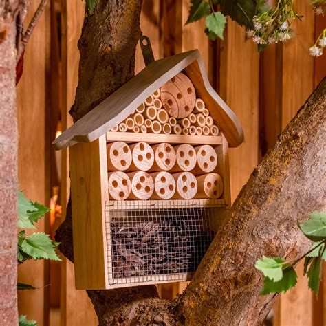 Un Rifugio Per Insetti Selvatici In Un Albergo Di Legno Per Gli Insetti - Foto 10