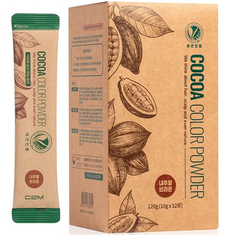 Семиперманентный сухой краситель для волос Cocoa Color Powder Natural ...