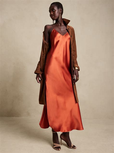 Dreamer Silk Maxi Dress | Banana Republic