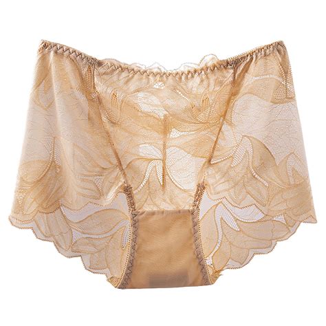 3 Packs Womens Underwear Plus Size High Waist Lace Seamless Briefs ...