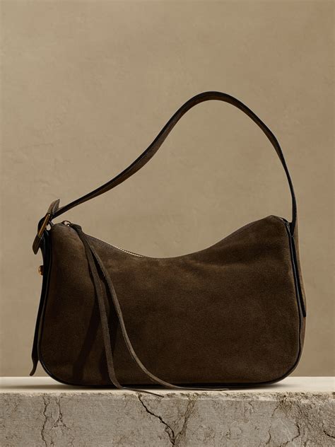 Ravello Suede Shoulder Bag | Banana Republic