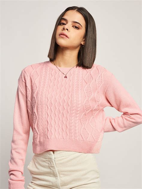 Buy Pink Womens Knitted Sweaters Online