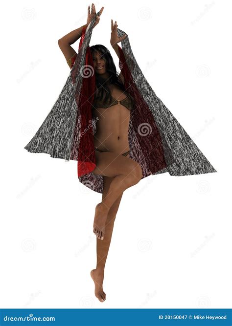 Dance of the seven veils stock illustration. Illustration of girl ...