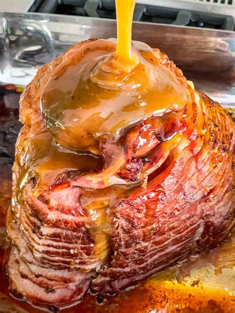 Honey Mustard Glazed Spiral Ham - Three Olives Branch