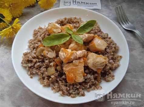 Гречка с подливой из куриного филе рецепт пошаговый с фото - Nyamkin.RU