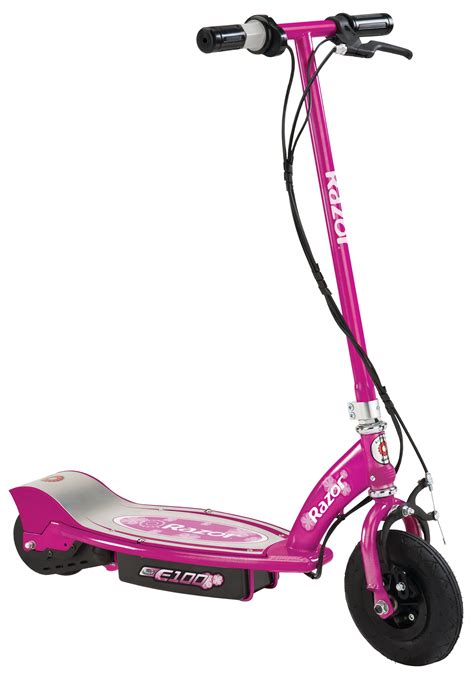 Razor E100 Electric Scooter for Kids Ages 8 and Up - 8" Air-filled ...