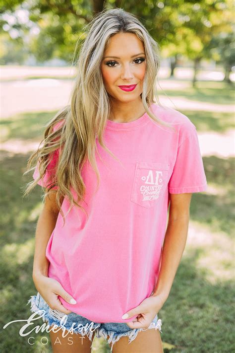 Delta Gamma Social Country vs Country Club Tee - Emerson Coast