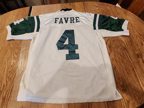 Brett Favre 2008 New York Jets Captain NFL Reebok Authentic Game Jersey ...