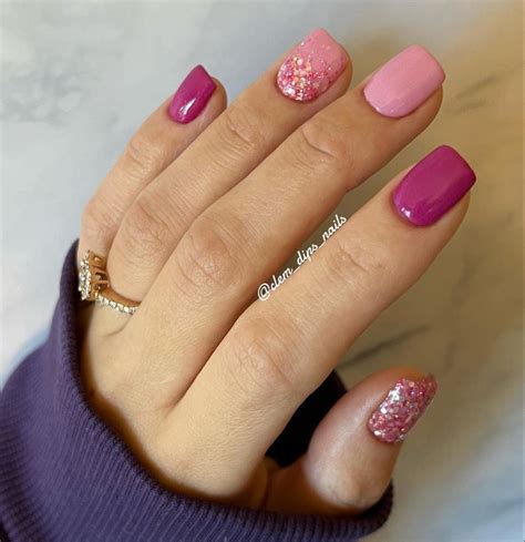 Pin by Misty Dilley on Dip nails | February nails, Short acrylic nails ...