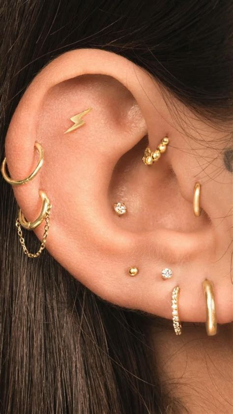 Cute ear piercings combinations for 2021 – Artofit