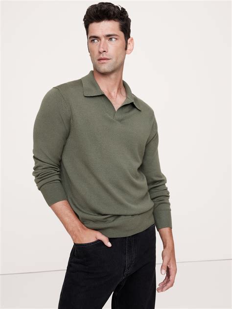 Italian Merino Sweater Polo | Banana Republic