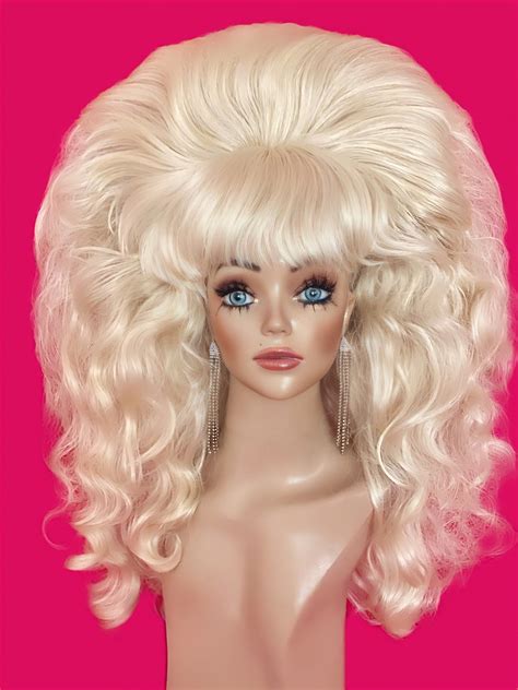 LADY BUNNY WIG: Beehive Wig, 1960s Wig, Costume Wig, Double-stacked ...