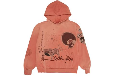 Travis Scott Cactus Jack x Takashi Murakami The Path Hoodie Orange 男士 ...