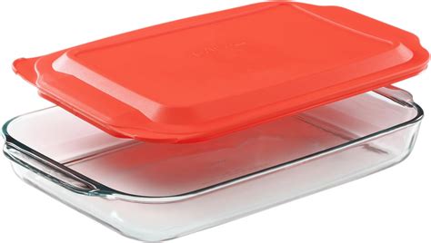 Amazon.com: Anchor Hocking 3-Quart Glass Baking Dish with Teal TrueFit ...
