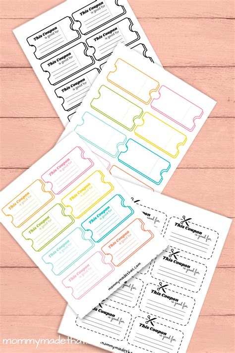 Lots of Blank Coupon Templates (Free Printables!)