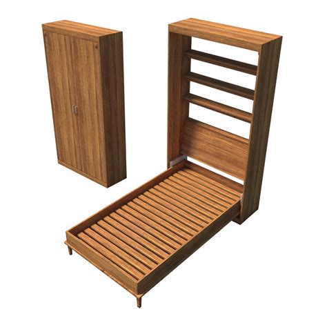 DIY Murphy Bed Plans - Single Size Hideaway Wall Bed – The Best DIY ...