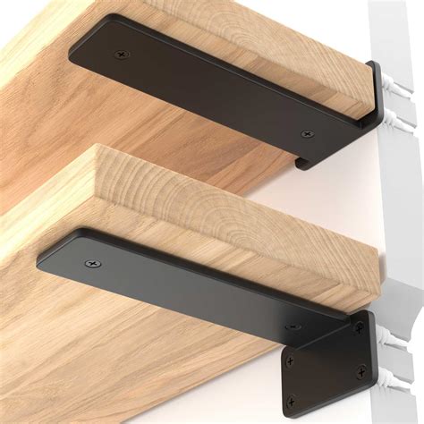 Amazon.com: 8 Pack Shelf Brackets 6 Inch Floating Shelf Bracket 1/5 ...