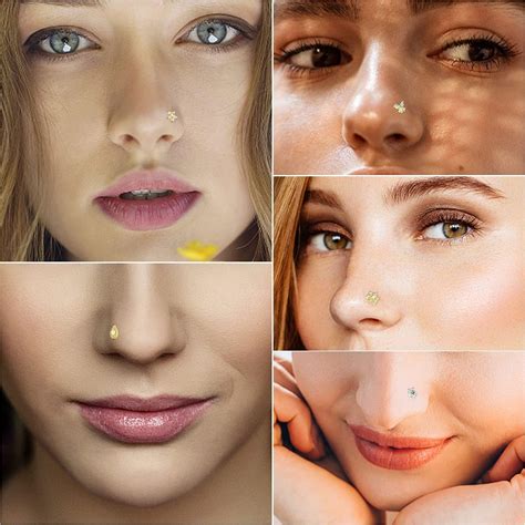 Nose Stud L Shape at Riley Saltau blog