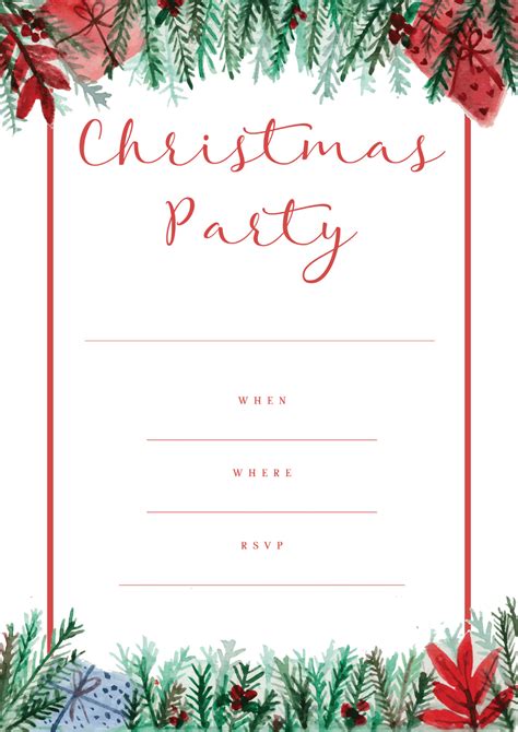 Free Christmas Party Invitation Template - Employee Onboarding Template