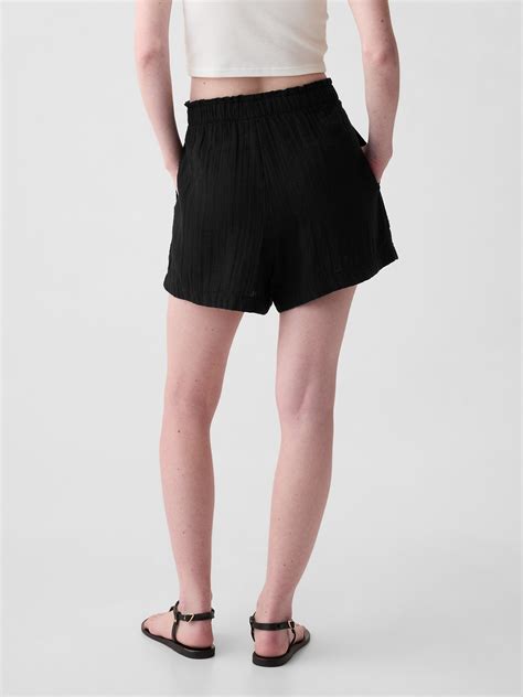 Crinkle Gauze Pull-On Shorts | Gap
