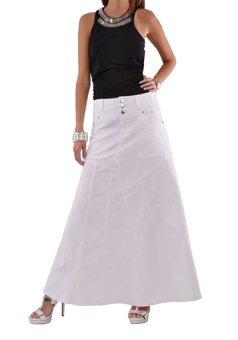 Women's White Jean Skirt at Joanne Magana blog