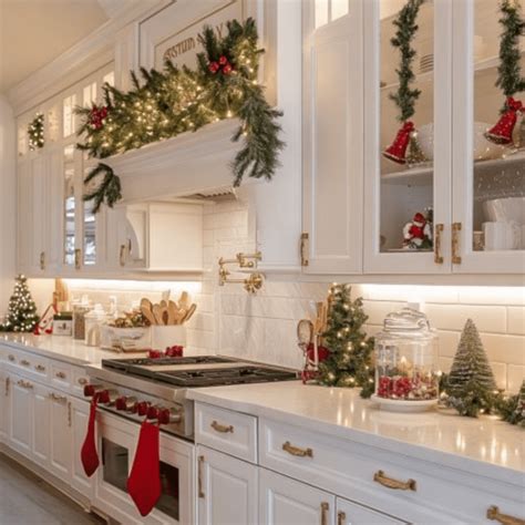 8 Beautiful Christmas Cabinet Decorating Ideas