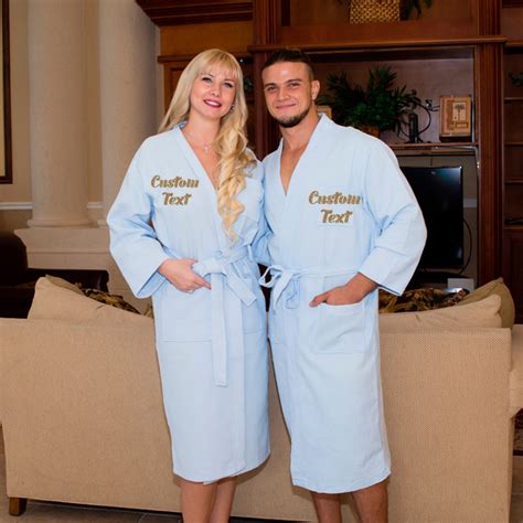 Cotton waffle long his and hers matching bathrobes set – Bridesmaid's World