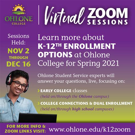 K-12 Virtual Zoom Sessions | Ohlone College