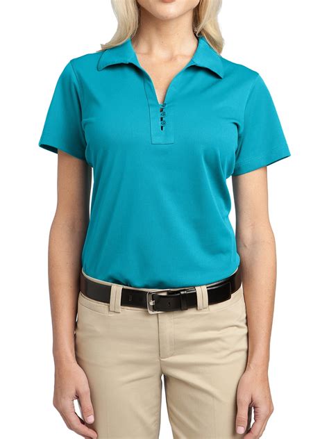 Mafoose Women's Tech Pique Polo T-Shirt Deep Teal Blue 4X-Large ...