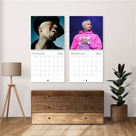 Chris Brown Calendar 2024 | Chris Brown 2024 Celebrity Wall Calendar ...