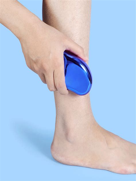 Mango Shaped Crystal Hair Eraser And Foot File, 1pc Reusable Crystal Hair Remover Magic Painless ...
