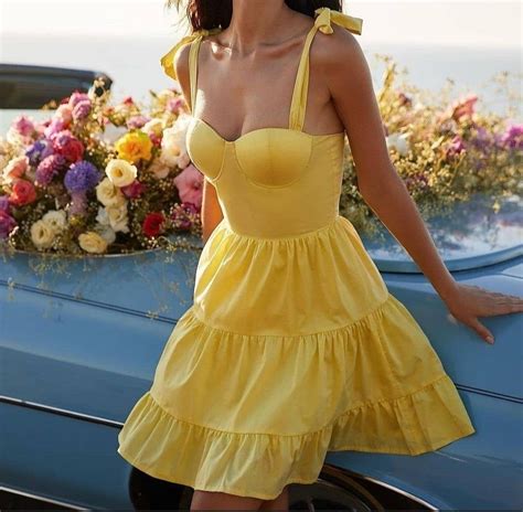 Light Yellow Dresses, Cute Yellow Dresses, Yellow Dress Casual, Bright ...