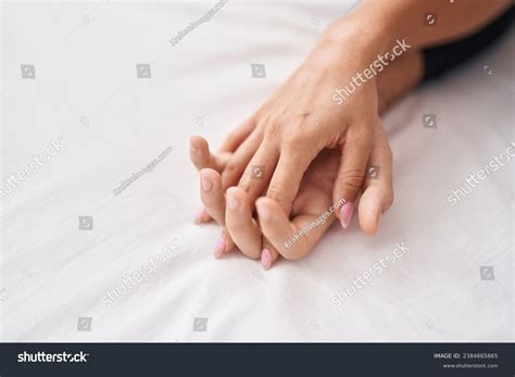 Man Woman Couple Lying On Bed Stock Photo 2384665665 | Shutterstock